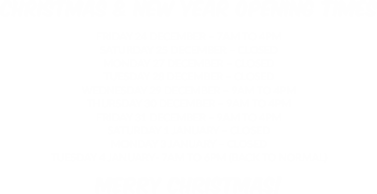 Ladybirds Cleaning Christmas Opening Times